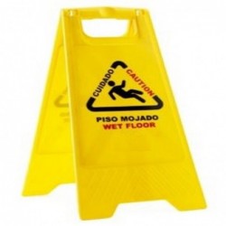Señal de prevención de piso...